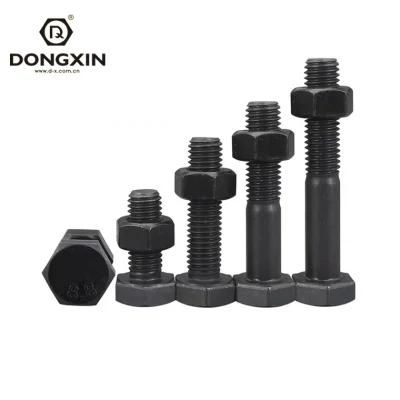 DIN 931 DIN 933 Fastener Bolt High Strength Black Oxide Hex Head Bolts