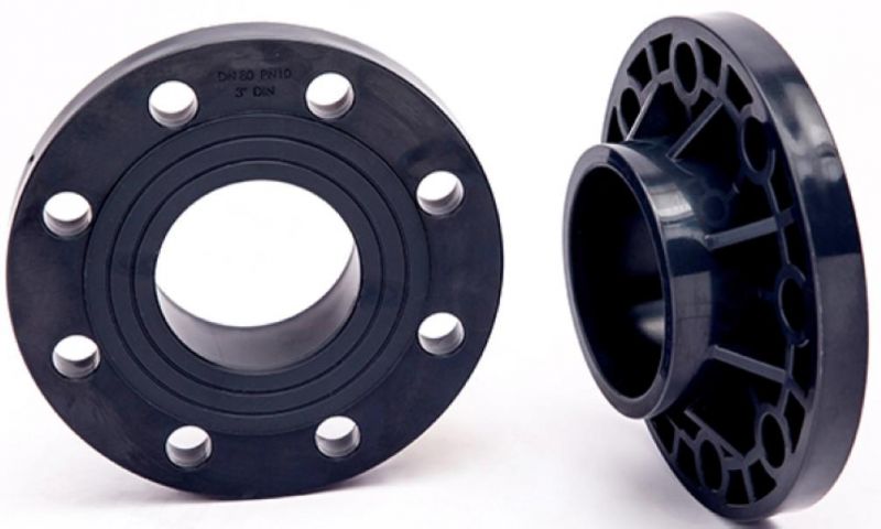 High Quality Plastic Water Pipe Check Valve Flange PVC Butterfly Flange Adapter PVC Blind Flange UPVC Van Stone Flange PVC Blank Flange PVC Two Pieces Ts Flange