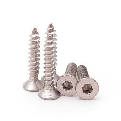 Stainless Steel Countersunk Head Hexagon Socket Self Tapping Wood Screw