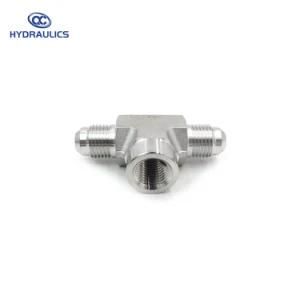 Stainless Steel Jic Male NPT Female Branch Tee Fittings Hose Adapters
