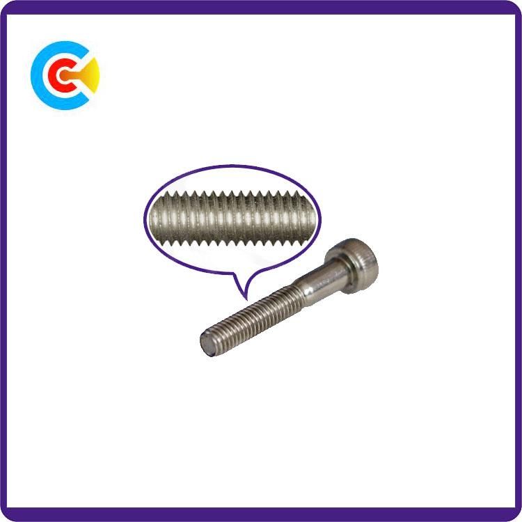 Stainless Steel M12/Hexagon Socket Knurled Cheese Head Cap Screw