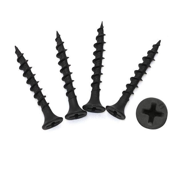 Black Phosphated Phillips Bugle Head Coarse Thread Self-Tapping Drywall Screw