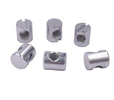 Stainless Steel M3 M4 M5 Barrel Cross Dowel Hole Connecting Nuts