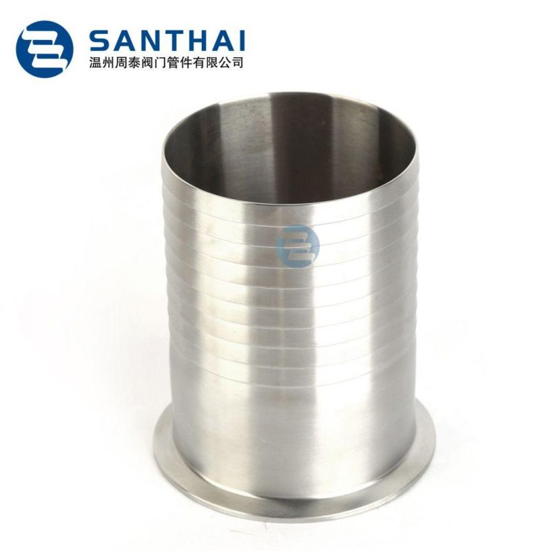 Santhai DIN SMS 3A Inch Sanitary Stainless Steel Pipe Fittings Butt Weld Hose Coupling Adapter, Quick Clamp Dairy Pipe Fittings