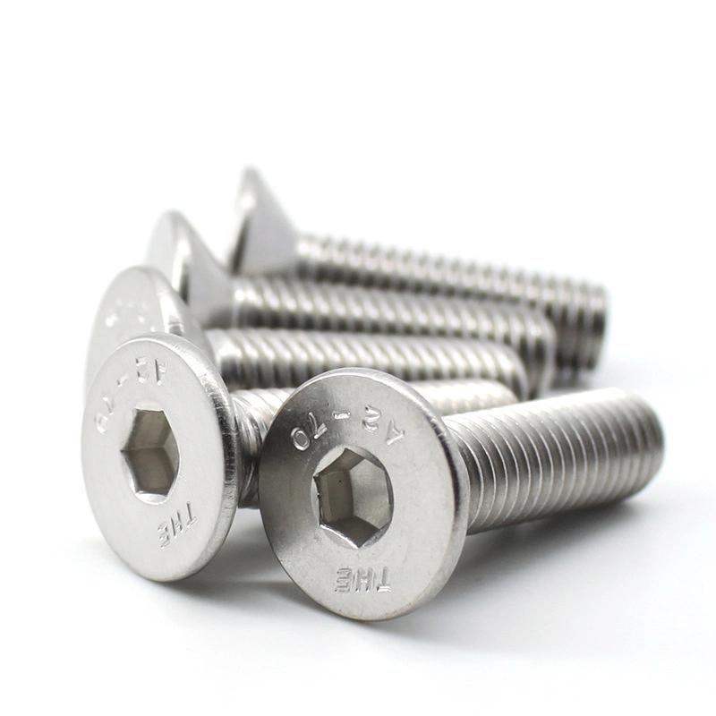Stainless Steel DIN7991 M3 Hex Socket Flat Head Screws