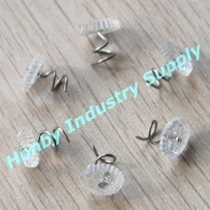 Furniture Accessories 13mm Clear Plastic Head Upholstery Twist Pin