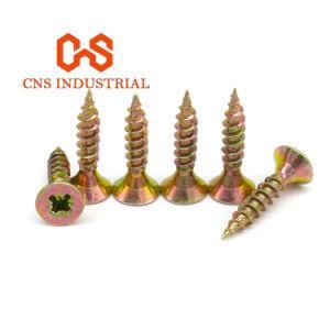 Phil Driver Countersunk Head Self Tapping Yellow Zinc Plated Furniture Chipboard Screw