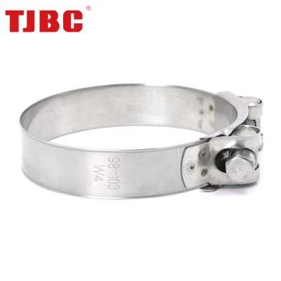 32-35mm T-Bolt Hose Unitary Clamps Zinc Plated Steel Adjustable Heavy Duty Tube Ear Clamp