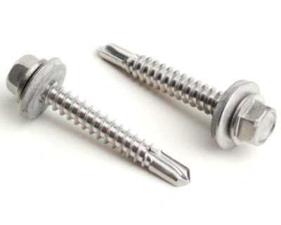 Metal Steel Roofing Screw Washers Hex Head Self Drilling Tapping Screw for Sandwich Panels