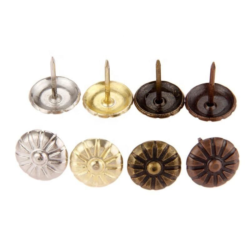 Factory Decorative Iron Nail Tack Brass Upholstery Metal Nails Supplies Sofa Nail