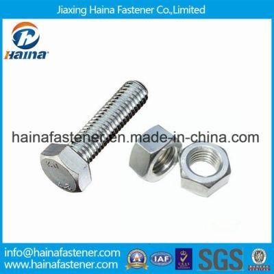 Zinc Coated DIN933 Grade 8.8 Hex Bolt with DIN934 Nut