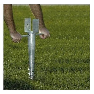 Hot Dipped Galvanized U Type Ground Screw Post Anchor