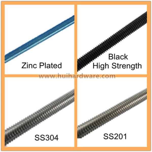 Carbon Steel Gr4.8 Full Threaded Rod with Zinc Plated DIN975