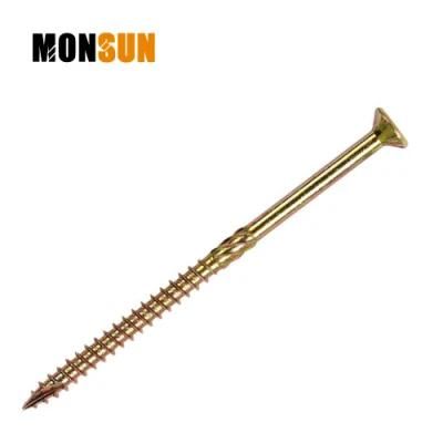 Colour Zinc Plated Csk Head W/Nibs Type 17 Point Saw Thread Cross Recess Woodworking Chipboard Cut Screw