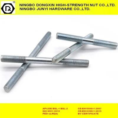 Double End Studs Zinc Fasteners ASTM A193 B16