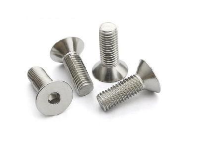 Stainless Steel Countersunk Head Hexagon Socket Screw and Flat Head Screw