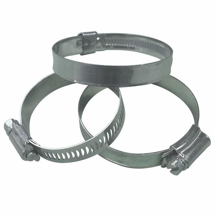 12.7mm Bandwidth Perforated Adjustable Worm Gear American Type Stainless Steel Hose Clamp with Handle, Water Pipe Clip, Gas Pipe Clamp, 13-23mm