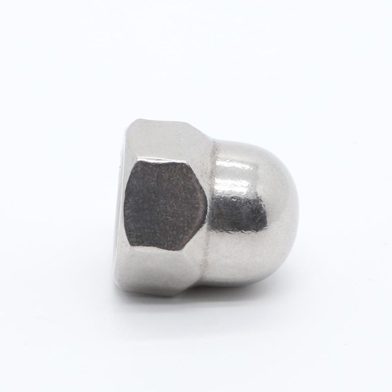 Hot Sell in Stock A4 Stainless Steel M6 M8 M10 Hex Cap Nut Domed Nut for Machine