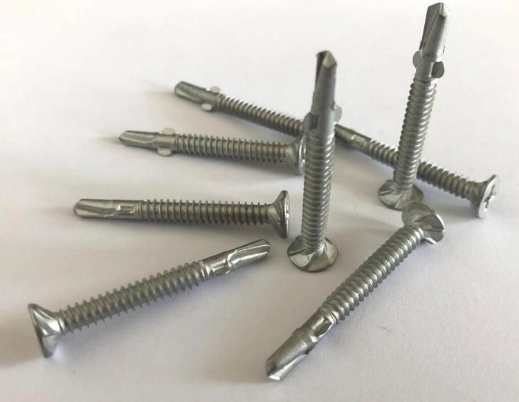Flat Head 6 Ribs Drilling Screws with Wings