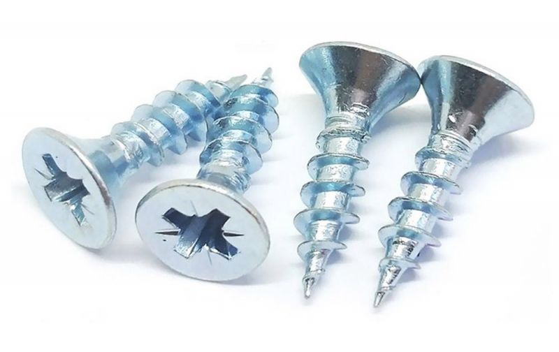 Carbon Steel Zinc Plated High Quality Pozidriv Drive Self-Tapping Chipboard Screw/Wood Screws Made in China