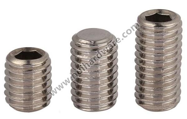 DIN913 Stainless Steel Socket Set Screw with Flat Point Grub Screw Manufacturer