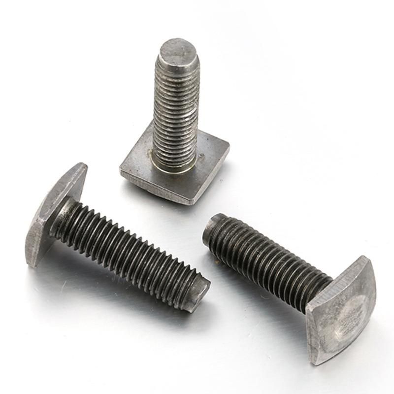 1/4"-3" Carbon Steel Stainless Steel Square Thread M6 4 Bolt Flat Square Head Bolt
