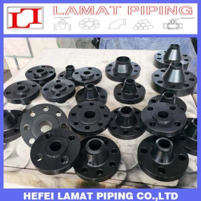China-Factory-Price-High-Quality ANSI-B16.5 A105n Black-Coated Forged Steel Sorf Wnrf Flanges