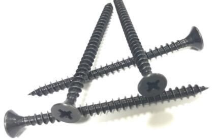 3.8X64mm Fine Thread Drywall Screws with Black Phosphate Coated Good Quality Drywall Screw