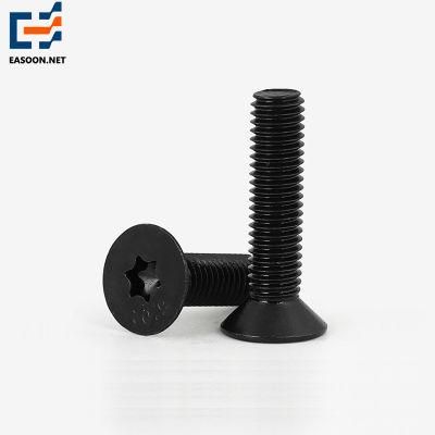 Class 10.9 Quality Black Plated Socket Flat Head Screw Bolt Torx Bolt ISO 14582 Countersunk Head Bolt