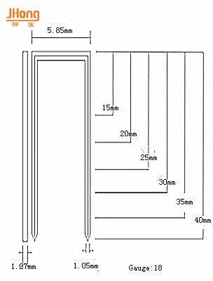 90series Industrial Galvanized Metal Ground Staple