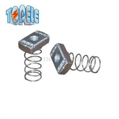 M6 M8 M10 Steel Electro Galvanized Unistrut Channel Nut Long Type for Base Dimensions 41 X 41mm Strut Channel