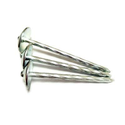 Zinc Blue and White/Color Zinc Corrugated Umbrella Head Roofing Nail