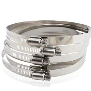 American Type Hose Clamp Size: 18-32mm Stainless Steel 201 304 Pipe Clamp