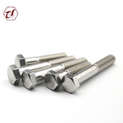 Stainless Steel 304 DIN931 Hex Head Bolt with Half Thread A2