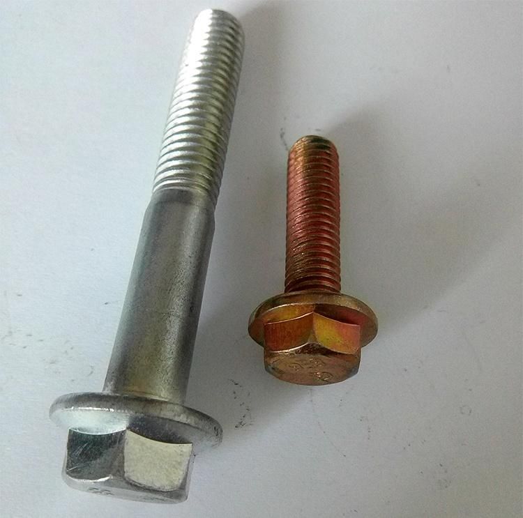 Carbon Steel Hex Flange Bolts DIN6921