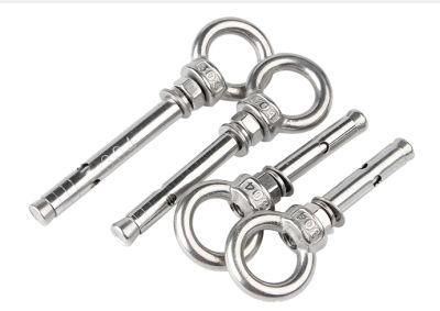 304 Stainless Steel Lifting Ring Expansion Screw Universal Hook Ring Tension Explosion Band Hook Bolt