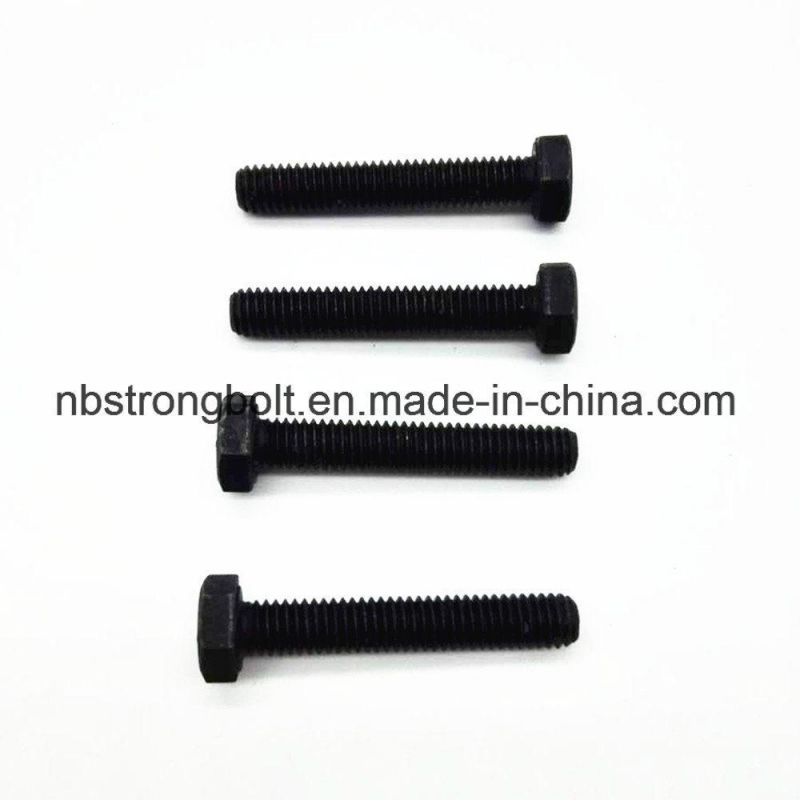 DIN933 Gr. 10.9 Hex Bolt Screw with Blk+