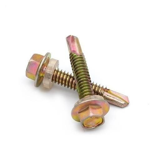 Assembled with EPDM Washer Unslotted Hex Washer Head Self Drilling Screw