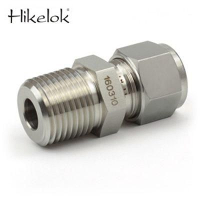Hikelok Male 1/16 in to 1 Inch NPT Thread Swagelok Type Tube Fittings Male Connector