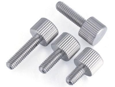 Stainless Steel M2m2 5m3m4m5m6 Flat Knurled Hand Screw Round Hand Screw Big Hand Screw