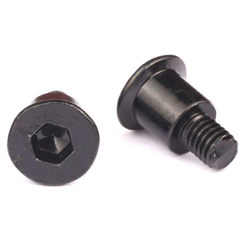 Black Zinc Plated Thin Flat Head Hexagon Socket Allen Shoulder Screws