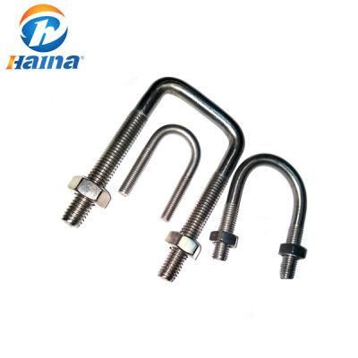 High Quality Factory Price U Bolt L Bolt J Bolt T Head Bolt U-Bolt Lifting Eye Bolt Allen Bolt Stud Bolt with Hex Nuts and Flat Washer