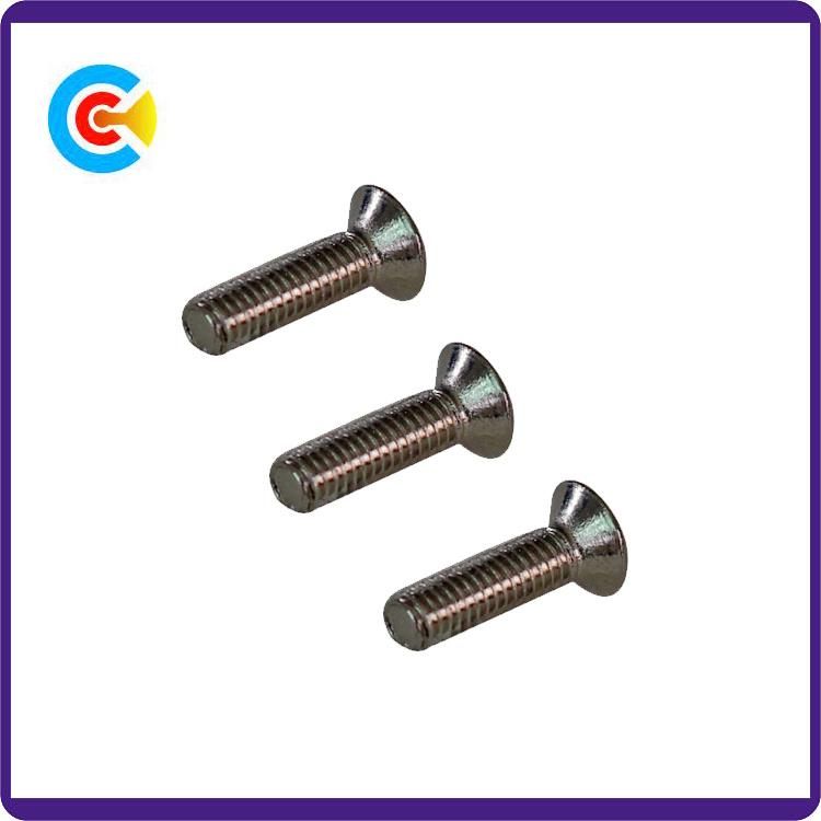 DIN/ANSI/BS/JIS Carbon-Steel/Stainless-Steel 4.8/8.8/10.9 Galvanized Cross Countersunk Head Screws for Building