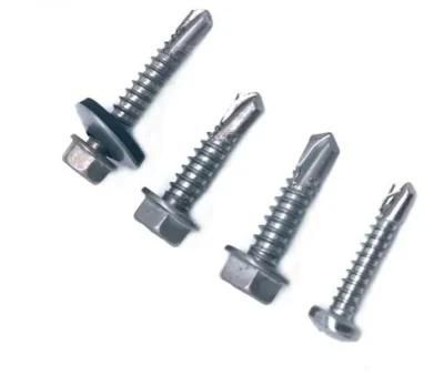 Hexagon Head Drilling Screws with Tapping Screw DIN7504 K