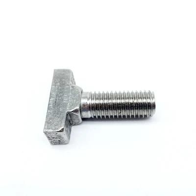 Stainless Steel M6 M8 M10 DIN186 T Head Square Neck Bolts for Aluminum Profile