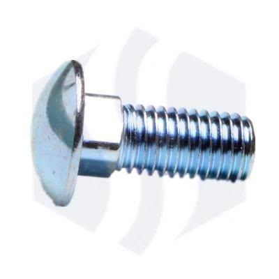 Carbon Steel DIN603 Mushroom Round Head Square Neck Carriage Bolt in White Blue Zp