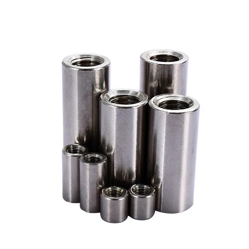 DIN6334 Stainless Steel M6 Round Long Coupling Nut