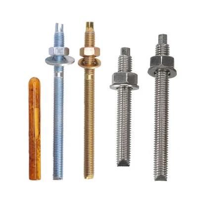 China Wholesale Fastener Hardware M8-M30 Galvanized Chemical Anchor Stud for Buildings Suspended Ceiling