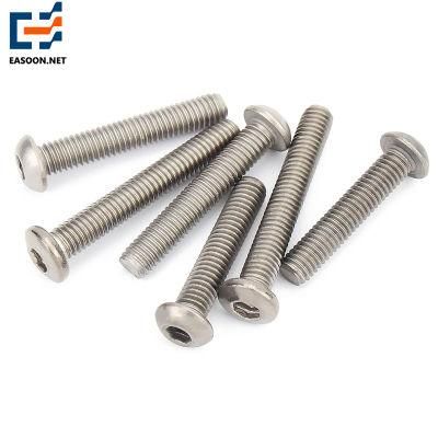 Ti Gr2 Gr5 Screw Titanium Fasteners Pan Head Socket Bolt with Nut