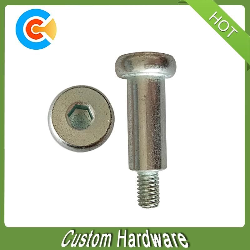 DIN/ANSI/BS/JIS Carbon-Steel/Stainless-Steel 4.8/8.8/10.9 Blue White Zinc Step Screw for Building/Railway